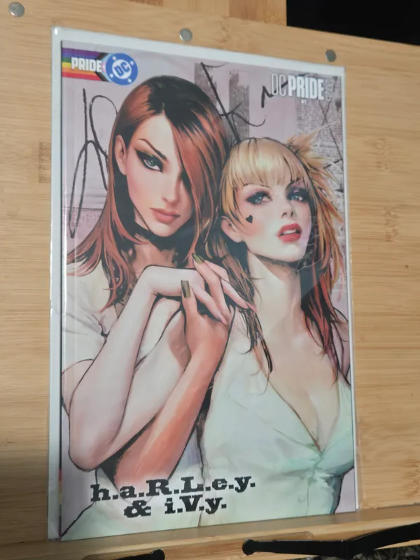 DC Pride 2026 #1 variant cover featuring Harley Quinn and Poison Ivy, styled with the title 