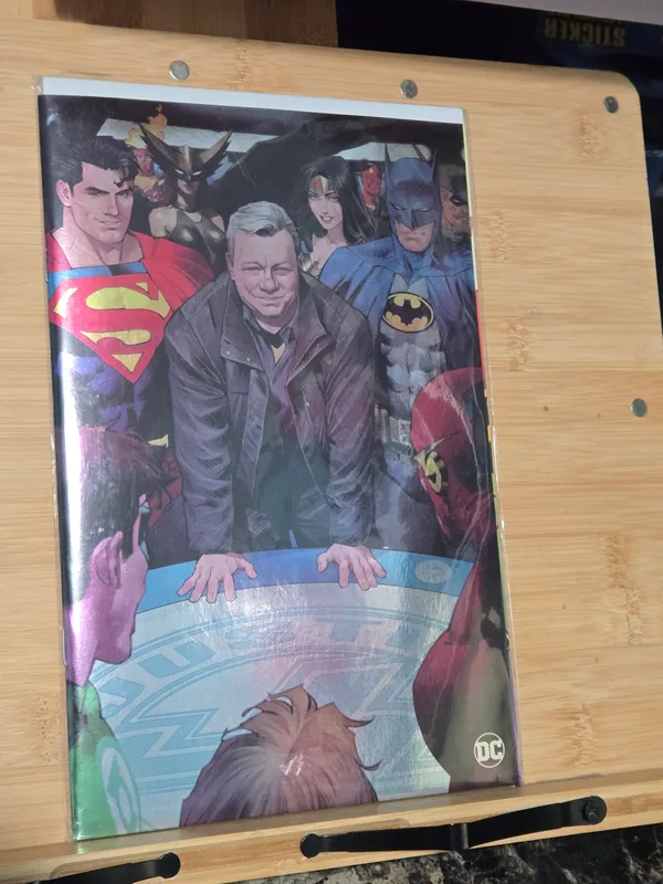 William Shatner variant cover for Batman/Superman: World’s Finest #25